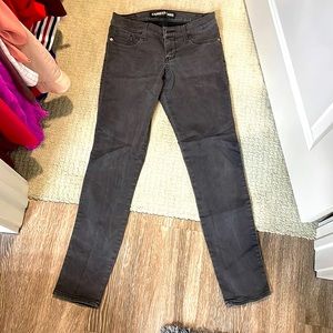 Express black skinny jeans. Stretchy jegging material.